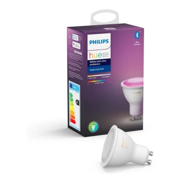 LED Žarulja za prigušivanje Philips Hue WHITE AND COLOR AMBIANCE GU10/5,7W/230V 2000-6500K