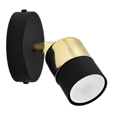 LED Zidna reflektorska svjetiljka TUBSSON 1xGU10/4,8W/230V crna/zlatna