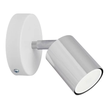 LED Zidna reflektorska svjetiljka TUNE 1xGU10/4,8W/230V mat krom/bijela