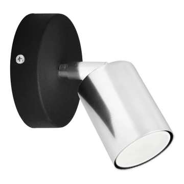 LED Zidna reflektorska svjetiljka TUNE 1xGU10/4,8W/230V mat krom/crna
