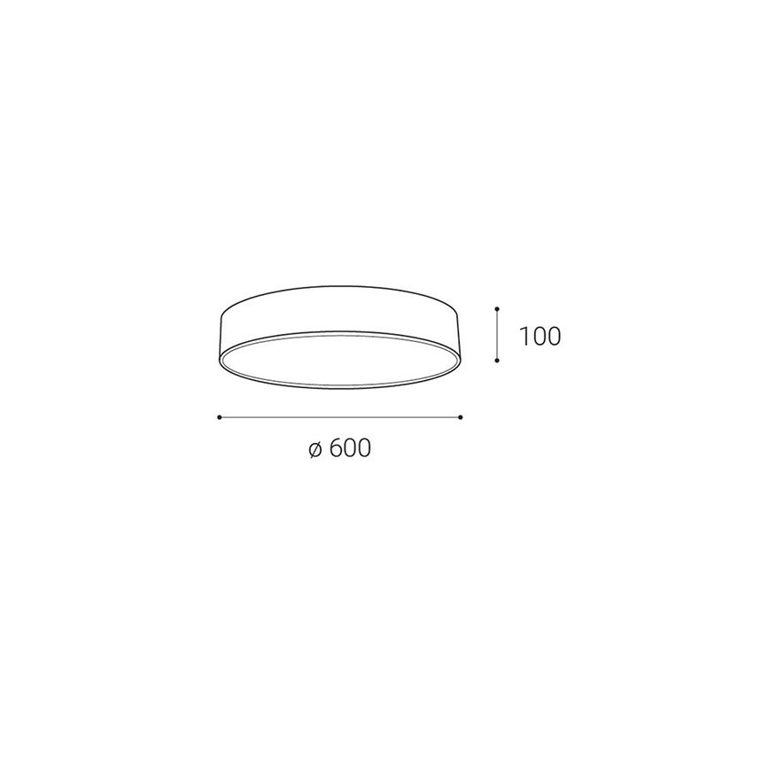 LED2 - LED Prigušiva stropna svjetiljka MONO LED/60W/230V 3000K/4000K bijela