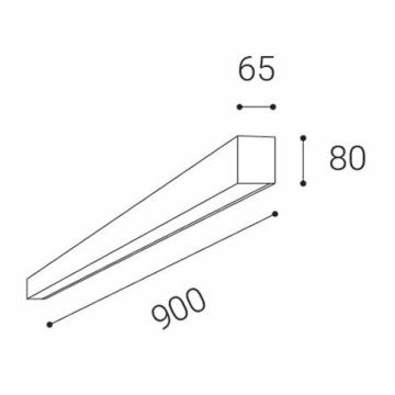 LED2 - LED Stropna svjetiljka LINO LED/24W/230V 3000K/3500K/4000K bijela 90 cm