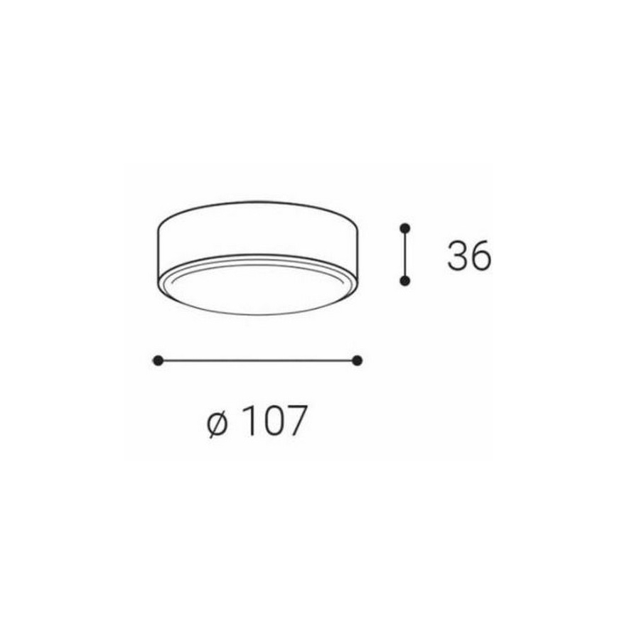 LED2 - LED Stropna svjetiljka ROLO LED/6W/230V IP65 antracit