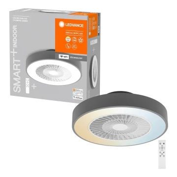 Ledvance - LED Prigušiva stropna svjetiljka s ventilatorom SMART+ LED/38W/230V 3000-6500K Wi-Fi + daljinski upravljač