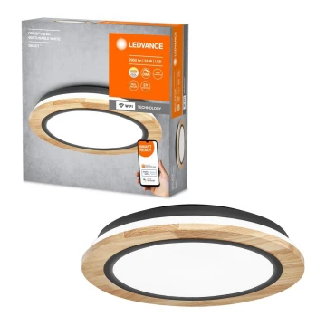 Ledvance - LED Prigušiva stropna svjetiljka SMART+ ORBIS WOOD LED/24W/230V 2700-6500K hrast Wi-Fi