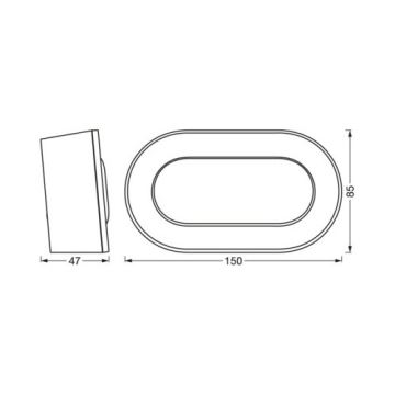 Ledvance - LED Prigušivi digitalni sat LINEAR LED/3,4W/5V