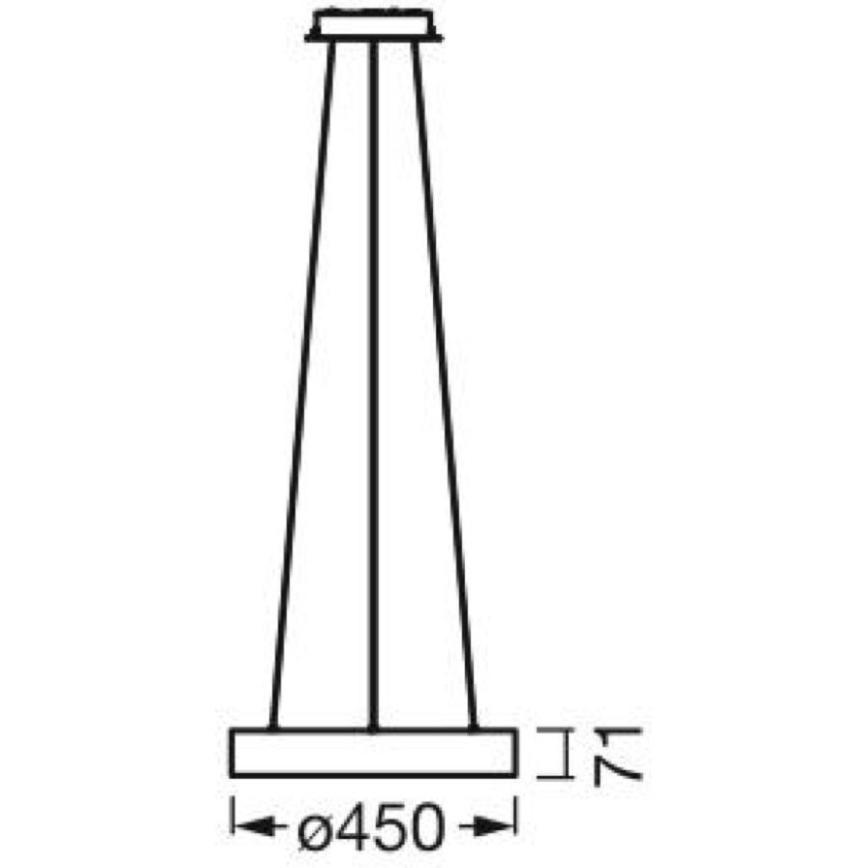 Ledvance - LED Prigušivi luster na sajli SUN@HOME CIRCULAR LED/18,5W/230V Wi-Fi