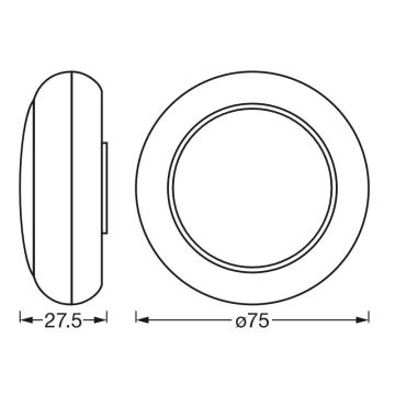 Ledvance - LED RGB Orijentacijska svjetiljka na dodir DOT-IT LED/0,2W/4,5V