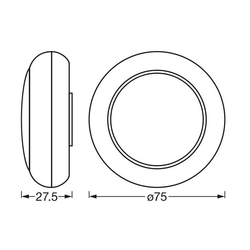 Ledvance - LED RGB Orijentacijska svjetiljka na dodir DOT-IT LED/0,2W/4,5V