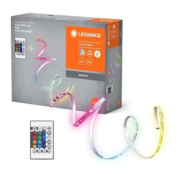 Ledvance - LED RGB Prigušiva traka FLEX AUDIO 3m LED/12,5W/230V + daljinski upravljač