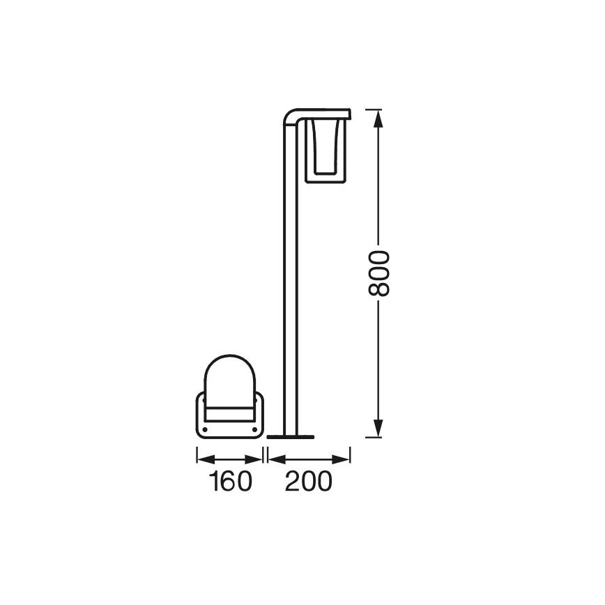 Ledvance - LED RGBW Prigušiva vanjska lampa SMART+ CASCADE LED/10W/230V Wi-Fi IP44