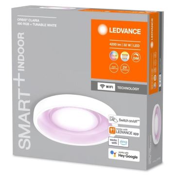 Ledvance- LED RGBW Prigušiva stropna svjetiljka SMART+ CLARIA LED/32W/230V 2700-6500K Wi-Fi