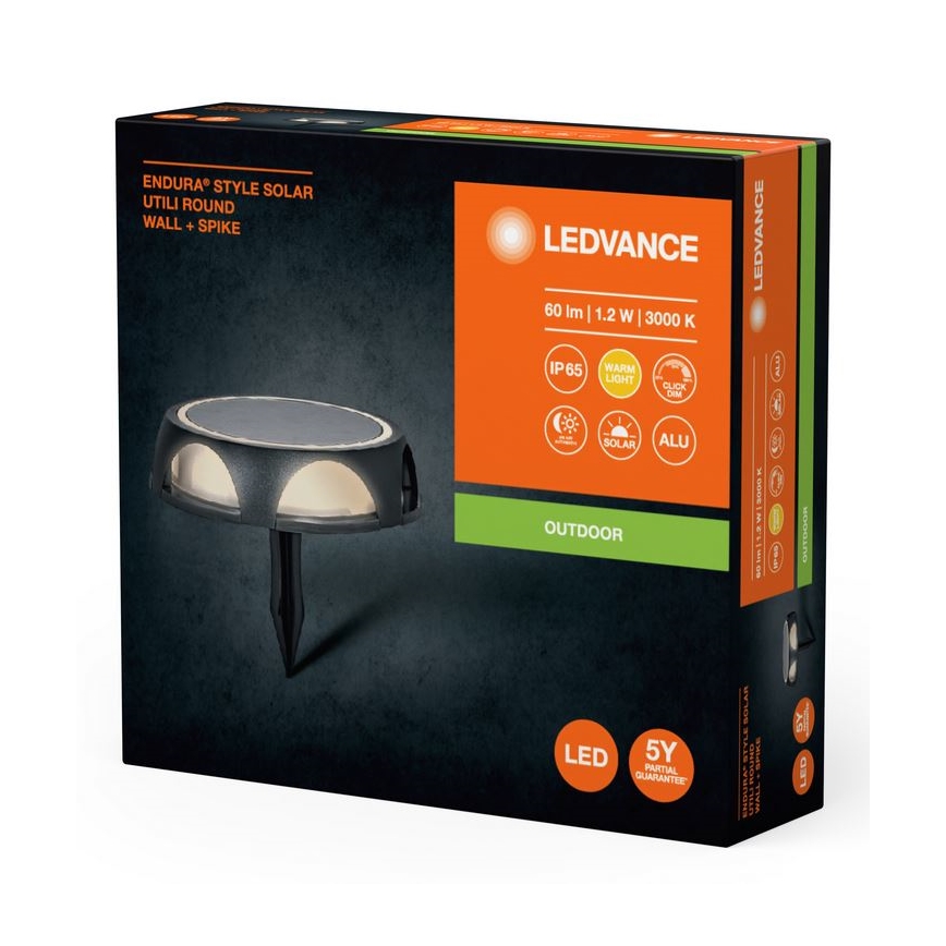 Ledvance - LED Prigušiva solarna lampa ENDURA STYLE SOLAR LED/1,2W/3,7V IP65