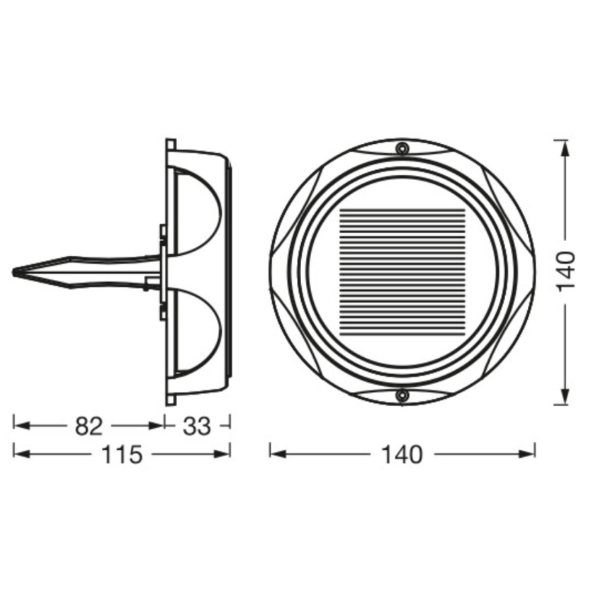 Ledvance - LED Prigušiva solarna lampa ENDURA STYLE SOLAR LED/1,2W/3,7V IP65