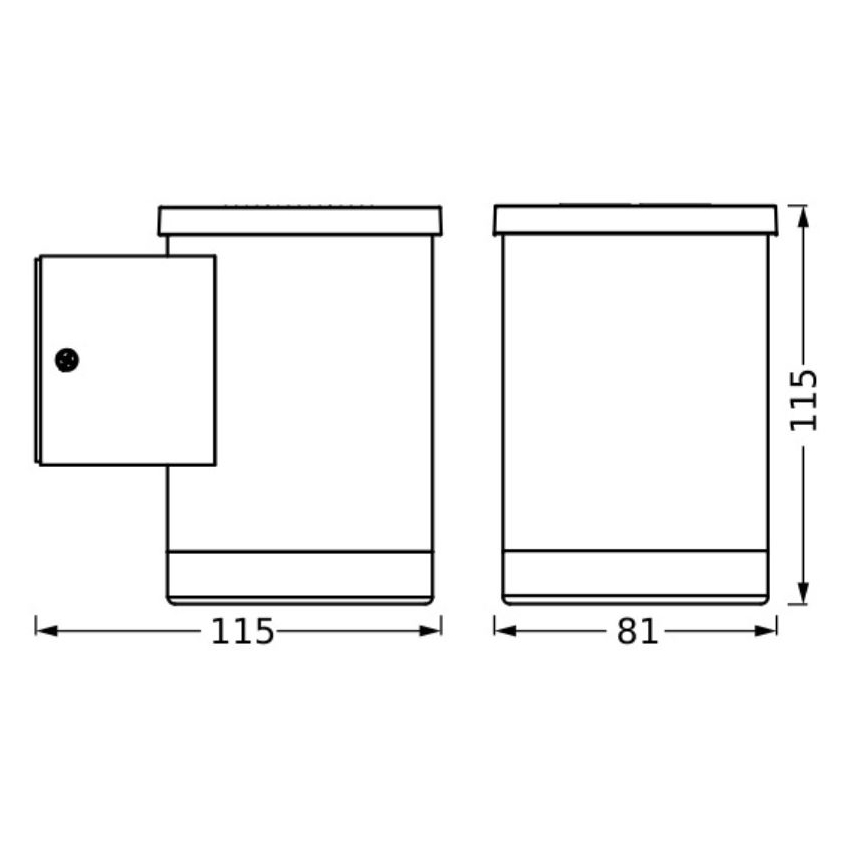 Ledvance - LED Solarna zidna svjetiljka ENDURA STYLE SOLAR LED/0,5W/2,4V IP44