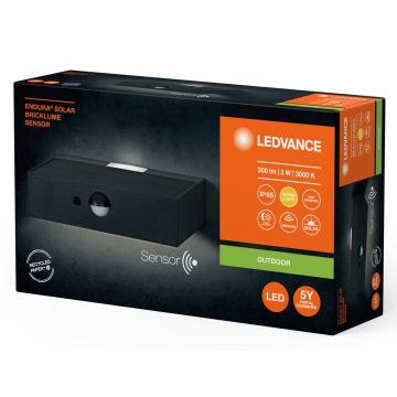 Ledvance - LED Solarna zidna svjetiljka sa senzorom ENDURA SOLAR LED/3W/4,2V IP65