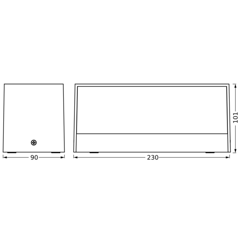 Ledvance - LED Vanjska zidna svjetiljka ENDURA STYLE IDRI 2xLED/6,25W/230V IP65