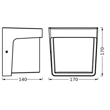 Ledvance - LED Vanjska zidna svjetiljka ENDURA STYLE IHSAN LED/11W/230V IP65