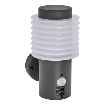 Ledvance - LED Vanjska zidna svjetiljka sa senzorom ENDURA RONDO LED/9,5W/230V IP44 antracit