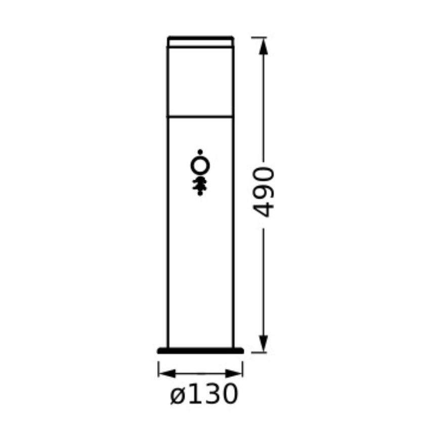 Ledvance - Vanjska lampa sa senzorom EBRO 1xE27/20W/230V IP44