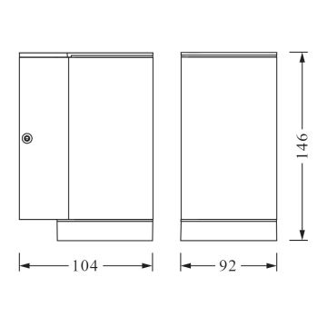 Ledvance - Vanjska zidna svjetiljka BEAM 1xGU10/35W/230V IP44