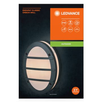 Ledvance - Vanjska zidna svjetiljka ORBICK 2xE27/18W/230V IP65
