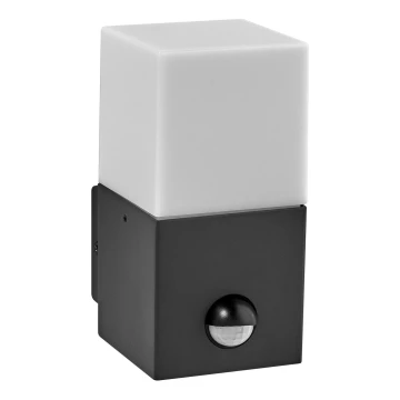 Ledvance - Vanjska zidna svjetiljka sa senzorom FIGO SQUARE 1xE27/20W/230V
