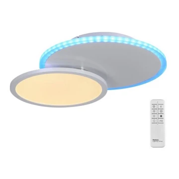 Leuchten Direkt 11662-16 - LED RGB Prigušiva stropna svjetiljka ARENDA LED/21W/230V + daljinski upravljač