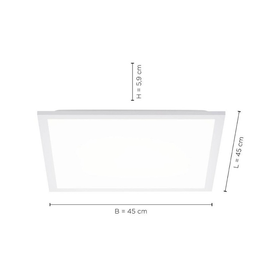 Leuchten Direkt 12201-16 - LED Stropna svjetiljka FLAT LED/22W/230V