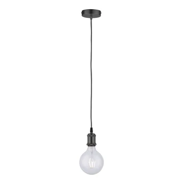 Leuchten Direkt 13570-18 - Luster na sajli DIY 1xE27/60W/230V crna