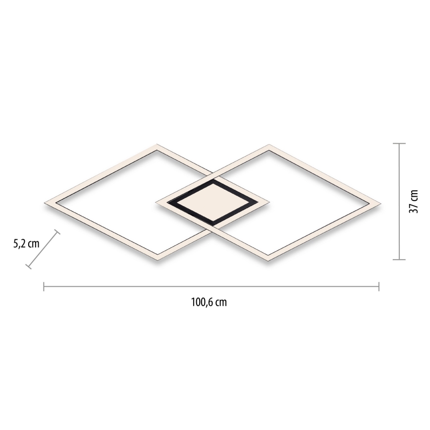 Leuchten Direkt 14695-18 - LED Stropna svjetiljka ASMIN LED/48W/230V