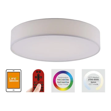 Leuchten Direkt 18428-16 - LED RGB Prigušiva stropna svjetiljka LOLA LED/32W/230V Tuya + daljinsko upravljanje