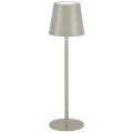 Leuchten Direkt 19250-40 - LED Vanjska prigušiva punjiva stolna lampa EURIA LED/3W/5V IP54 siva