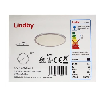 Lindby - LED Stropna svjetiljka LEONTA LED/20W/230V