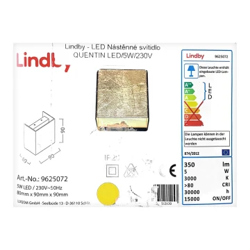 Lindby - LED Zidna svjetiljka QUENTIN LED/5W/230V