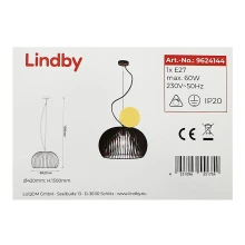 Lindby - Luster na sajli JURSA 1xE27/60W/230V