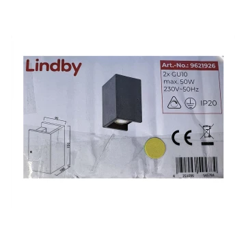 Lindby - Zidna svjetiljka GERDA 2xGU10/50W/230V