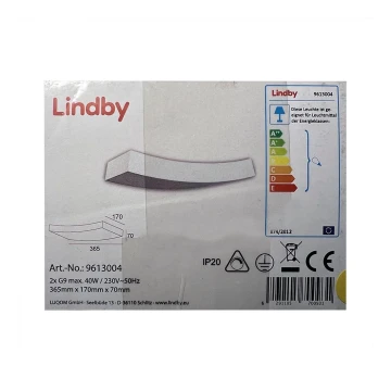 Lindby - Zidna svjetiljka LEANDER 2xG9/20W/230V