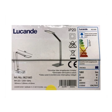 Lucande - LED Prigušiva stolna lampa na dodir MION LED/8W/230V