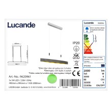 Lucande - LED Prigušivi luster na sajli LIO 5xLED/5W/230V