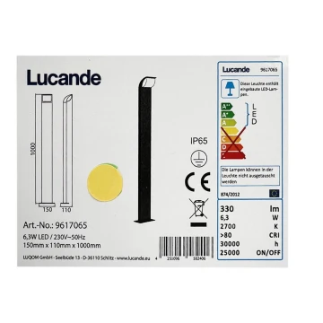 Lucande - LED Vanjska lampa TINNA LED/6,3W/230V IP65