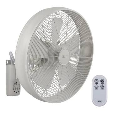 Lucci Air 213128EU - Zidni ventilator BREEZE 55W/230V bijela + daljinski upravljač