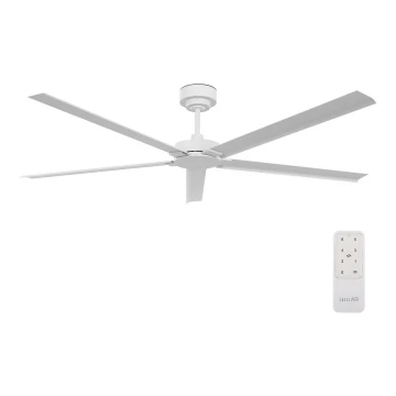 Lucci air 21616049 - Stropni ventilator MONZA IP55 bijela + daljinski upravljač