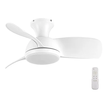 Lucci air 513071 - LED Prigušivi stropni ventilator SYROS LED/18W/230V 3000/4000/6000K bijela + daljinski upravljač