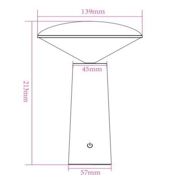 Lucide 02807/04/31 - LED Prigušiva dodirni vanjska lampa JIVE LED/3W/5V 3000/4750/6500K IP44 bijela