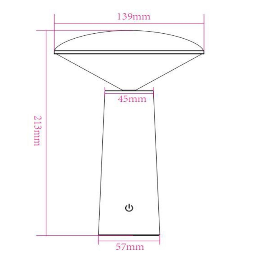 Lucide 02807/04/31 - LED Prigušiva dodirni vanjska lampa JIVE LED/3W/5V 3000/4750/6500K IP44 bijela