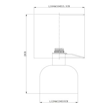 Lucide 10516/01/33 - Stolna lampa WOOLLY 1xE14/40W/230V zelena