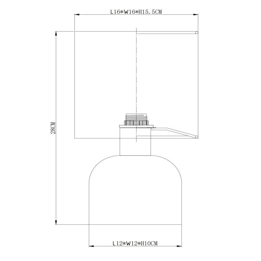 Lucide 10516/01/38 - Stolna lampa WOOLLY 1xE14/40W/230V krem