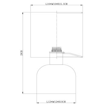 Lucide 10516/01/44 - Stolna lampa WOOLLY 1xE14/40W/230V narančasta