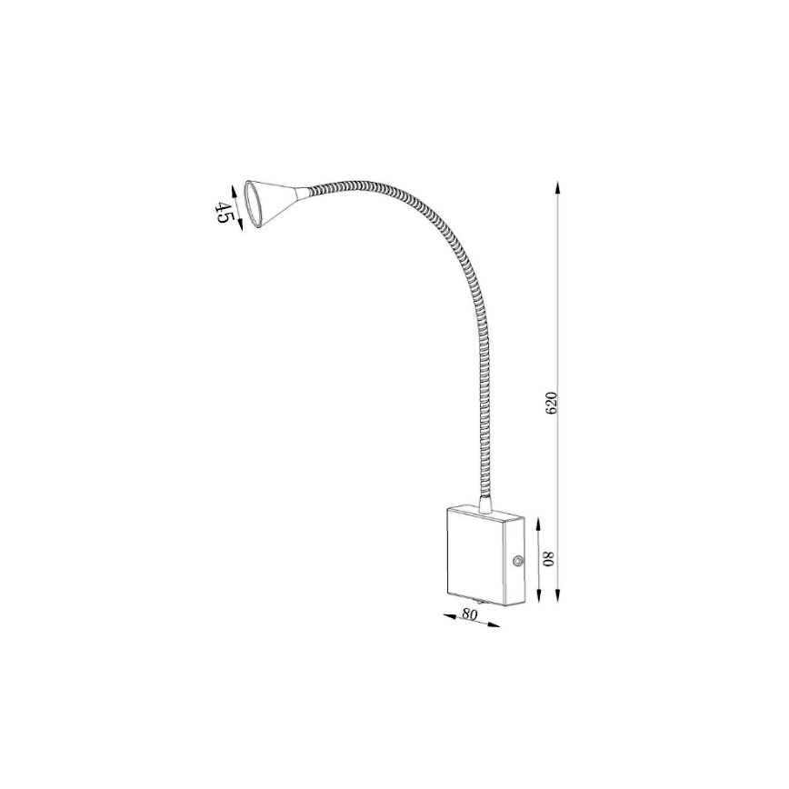 Lucide 18293/03/31 - LED Fleksibilna lampica BUDDY LED/3W/230V bijela
